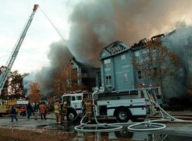 Photo of Solomons Landing Fire from Washington Post